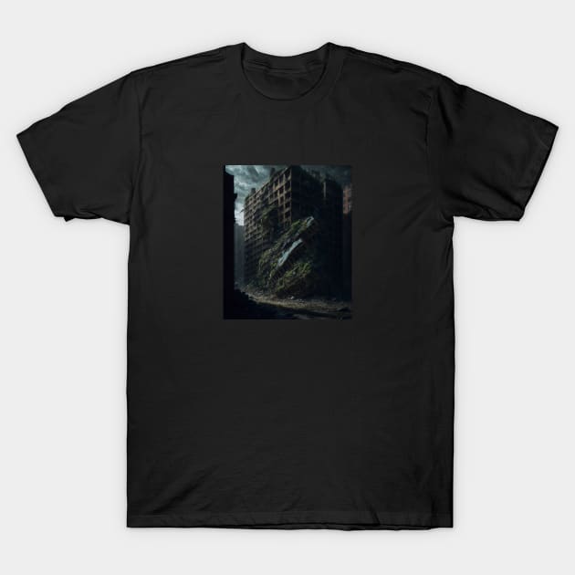 Collapsed Building T-Shirt by Fantasyscape